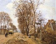 Camille Pissarro Rural road oil